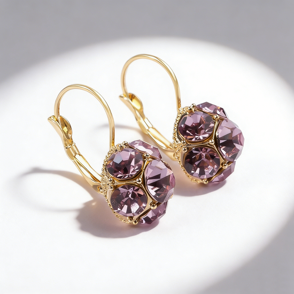 Timeless Amethyst Sphere Earrings