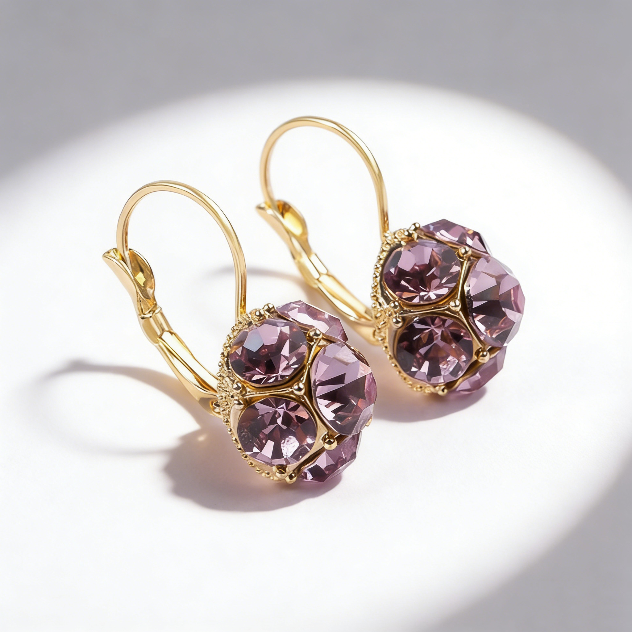 Timeless Amethyst Sphere Earrings