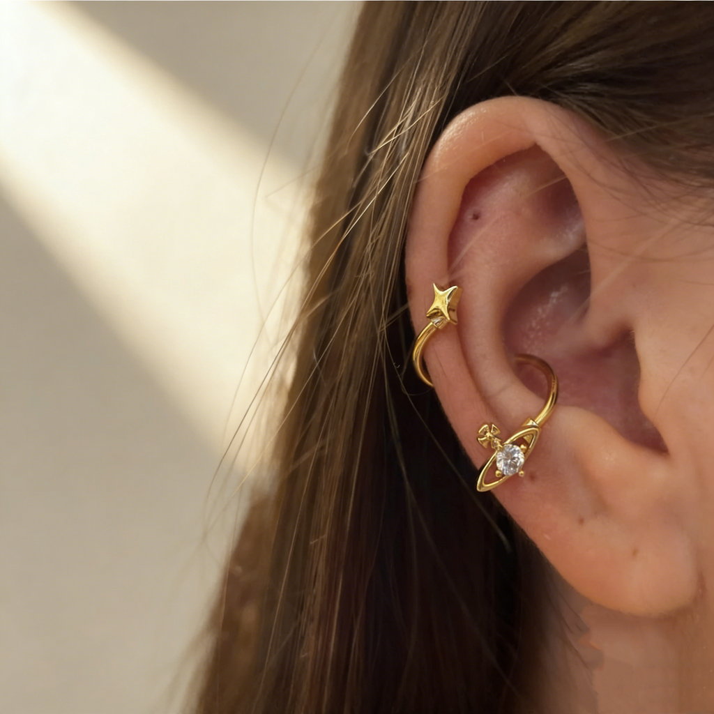 S-Shaped Horseshoe Hoop Earrings Series
