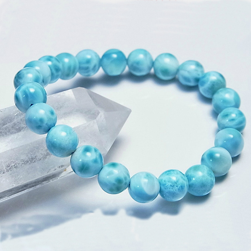 Sky blue sea stone agate bracelet