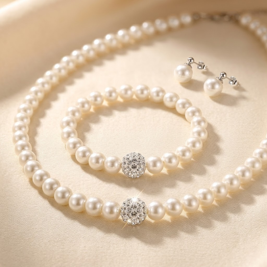 Pearl Beaded Jewelry Set