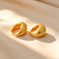 Matte Wide Hoop Earrings