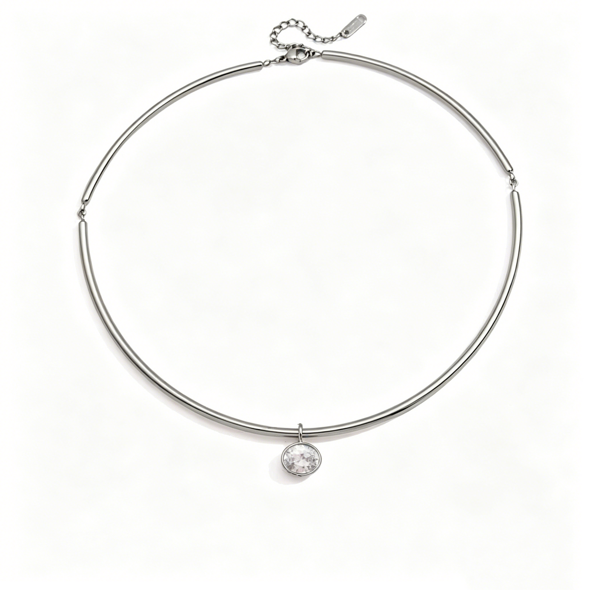 Full Moon Star Diamond Teardrop Necklace