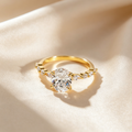 Aurora Oval Pavé Ring