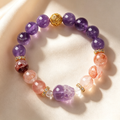 Natural Amethyst Beaded Bracelet