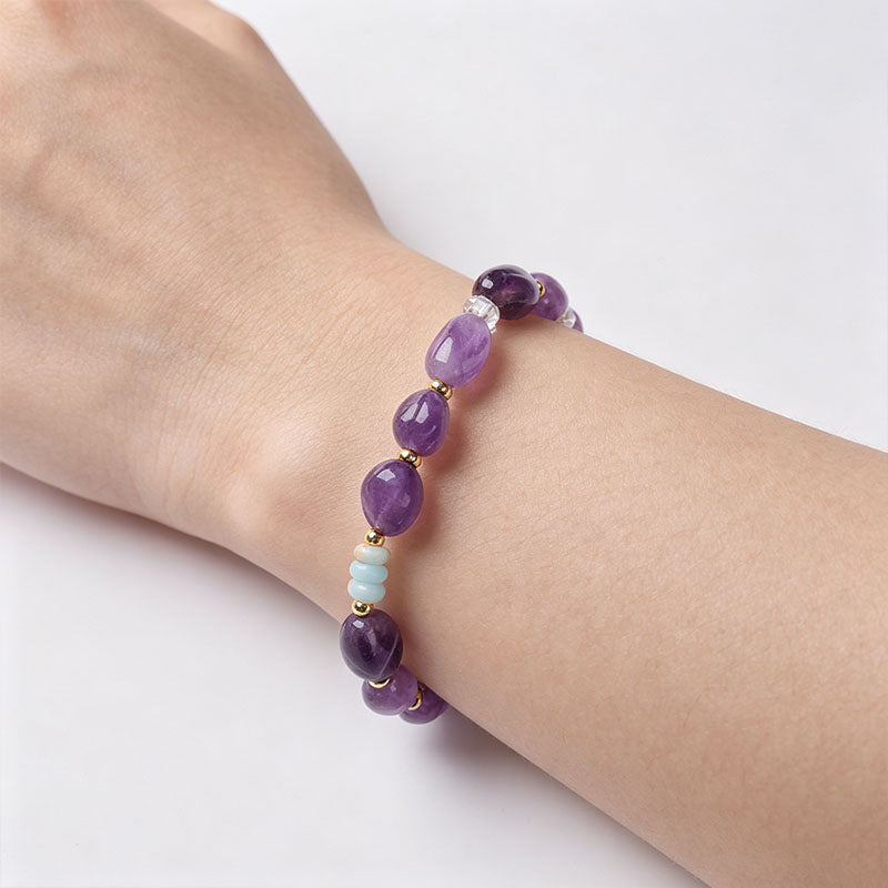 Natural Irregular Amethyst Bracelet