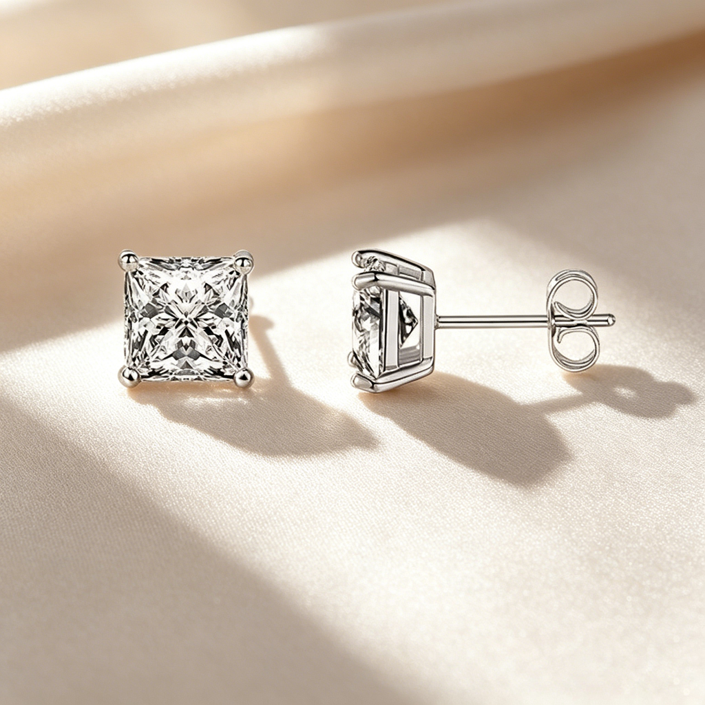 Classic Square Stud Earrings