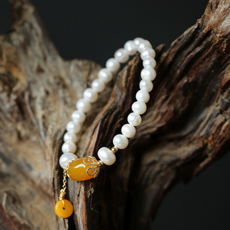 Protect?Pearl Agate Bracelet
