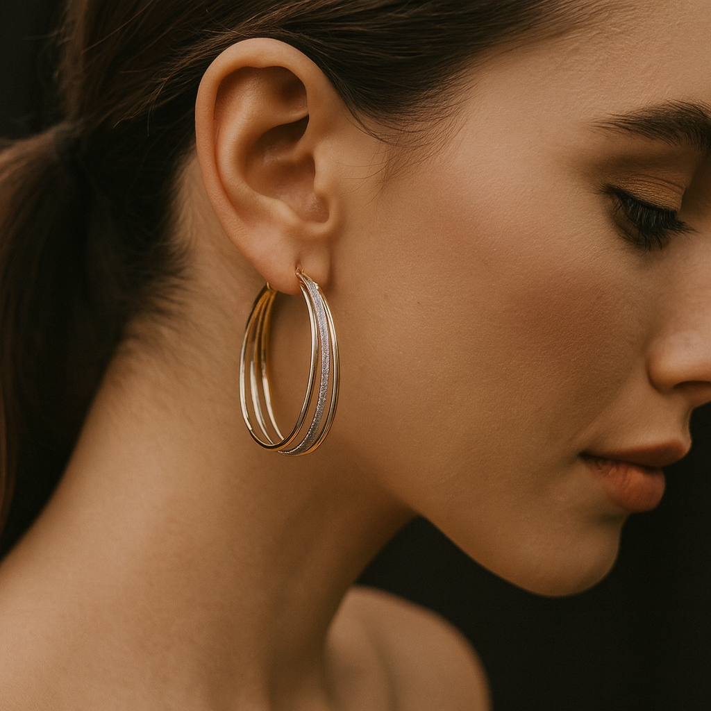 Ria - Gold Earrings