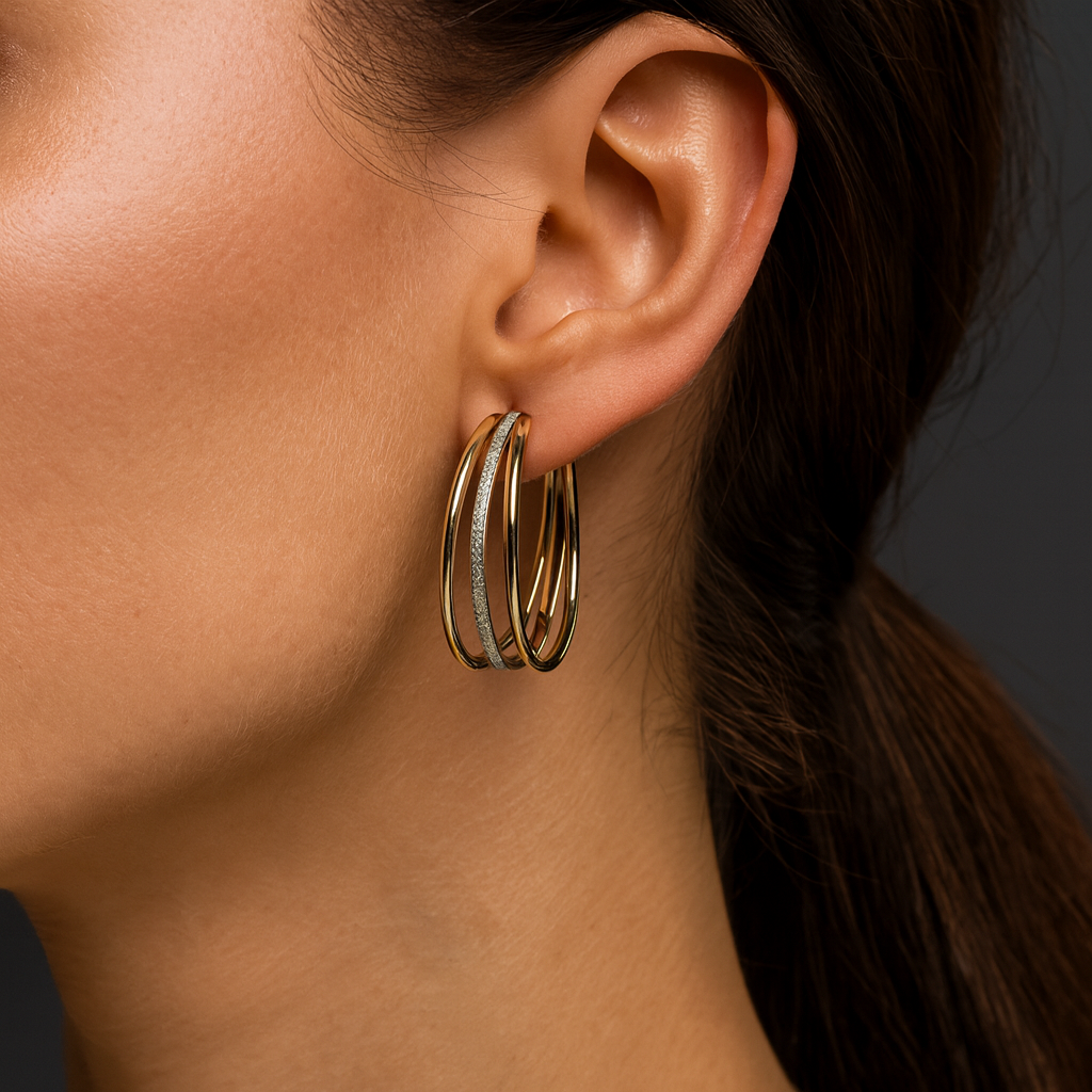 Ria - Gold Earrings