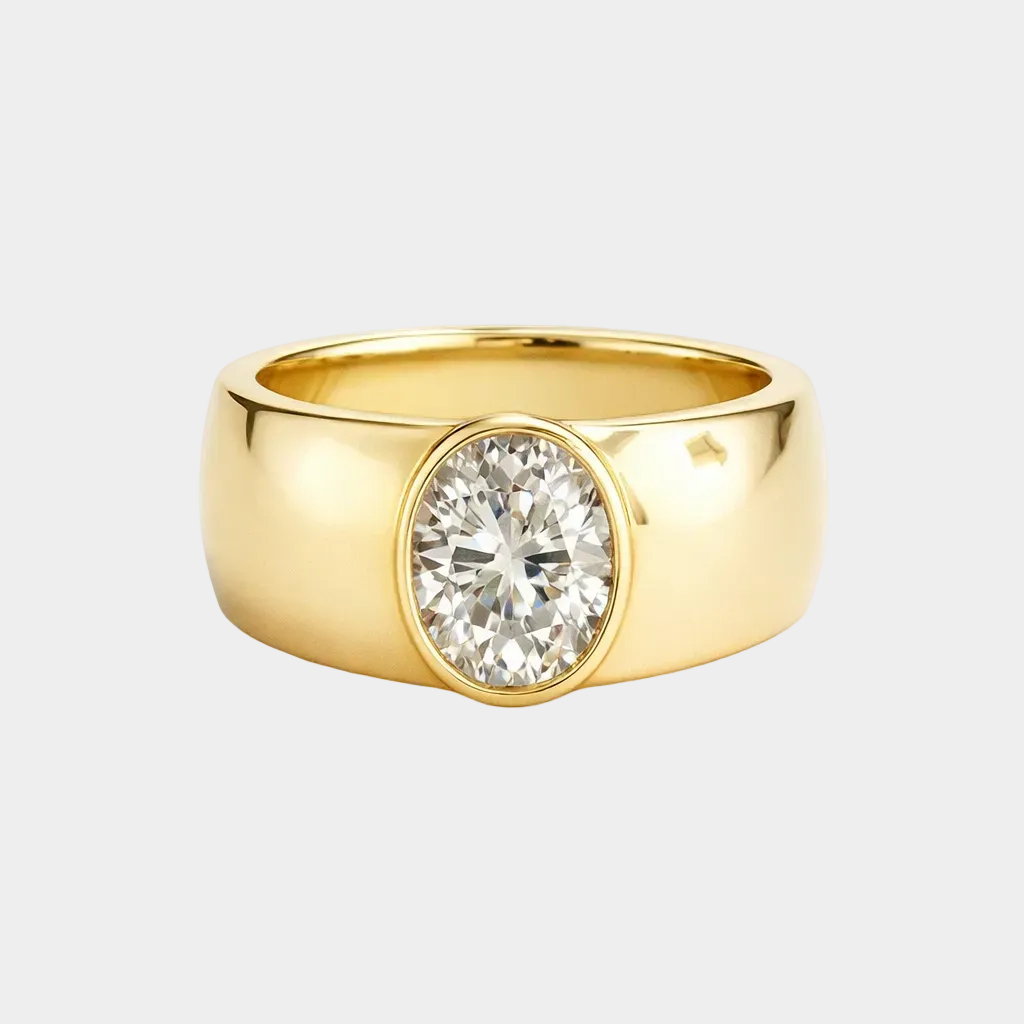 Vintage Gold Zirconia Ring