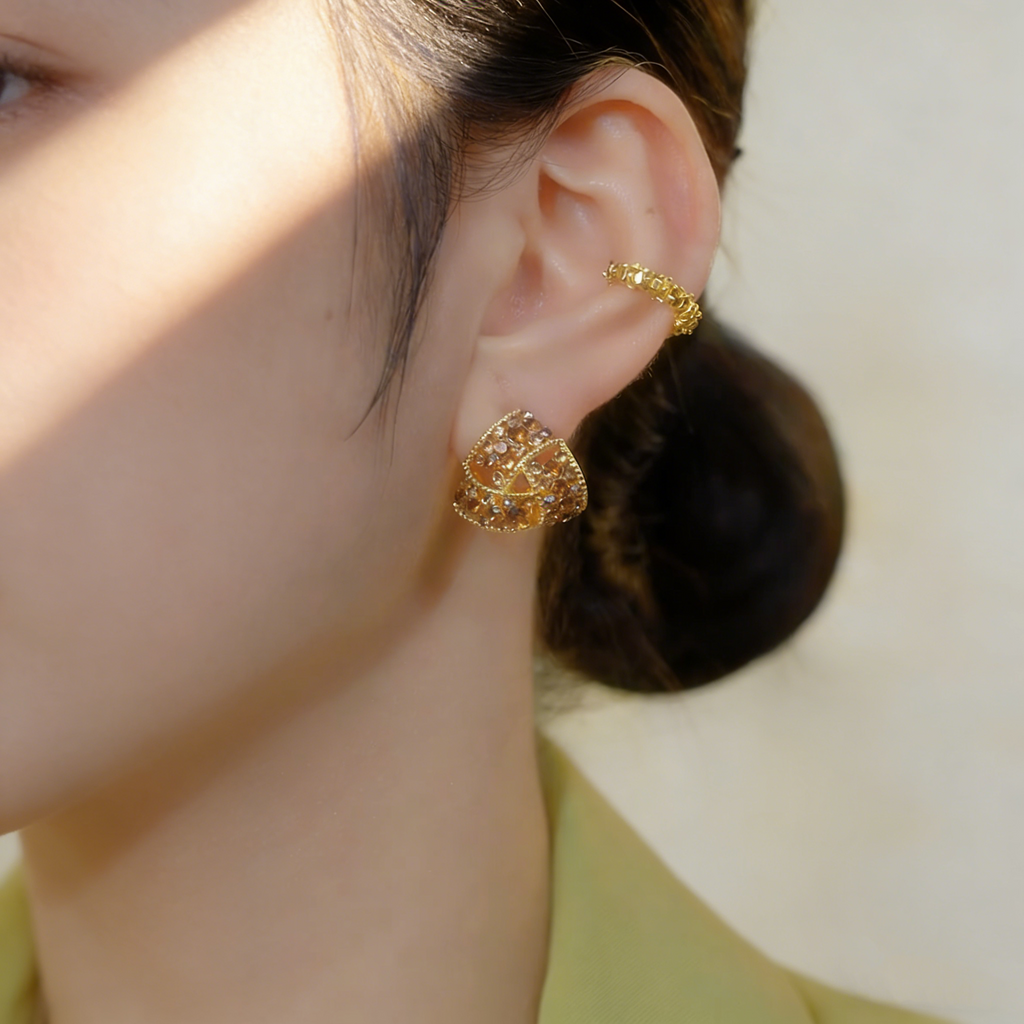 Vintage Triangle Earrings
