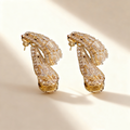 Diamond Mermaid Tail Earrings