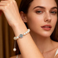 Aquamarine & Pearl Bracelet