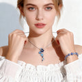 Camellia Crystal Necklace & Bracelet