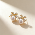 Bow Pearl Earrings