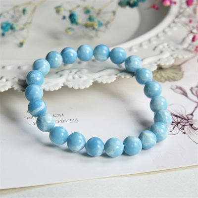 Sky blue sea stone agate bracelet