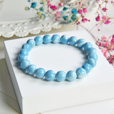 Sky blue sea stone agate bracelet