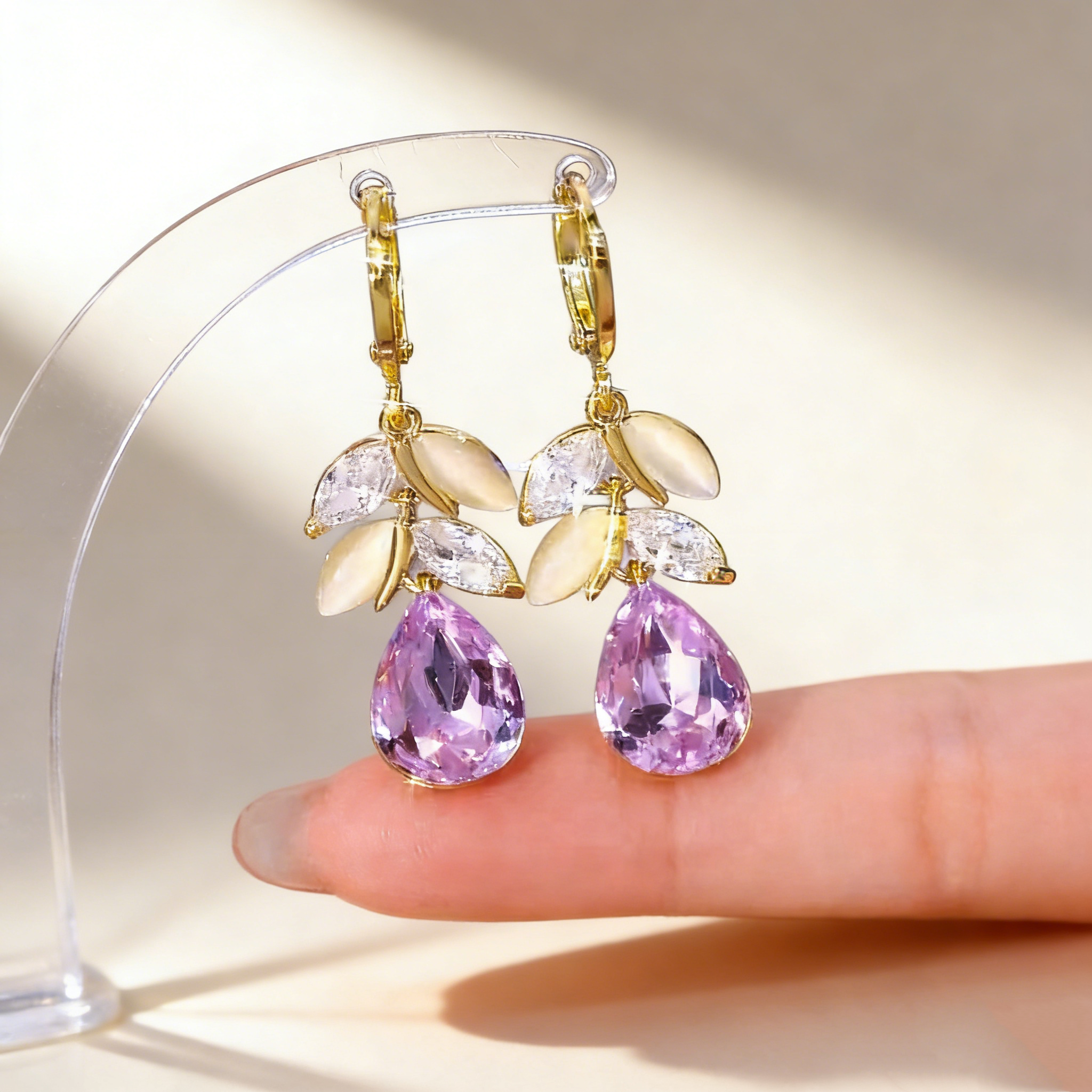 Leaf Teardrop Earrings