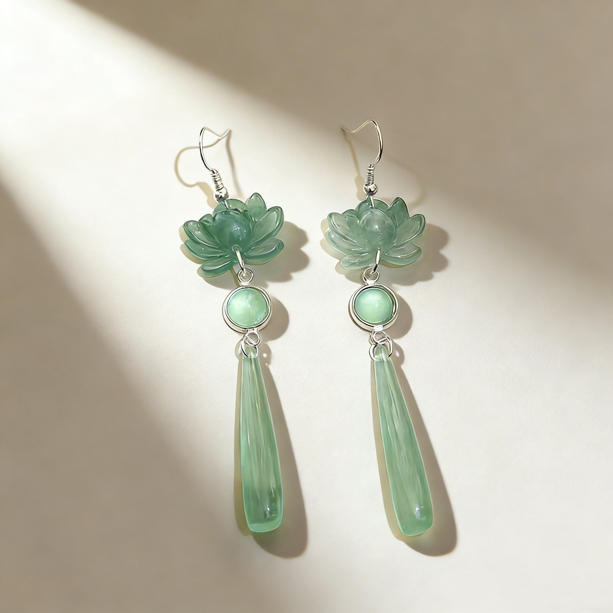 Lotus Agate Earrings