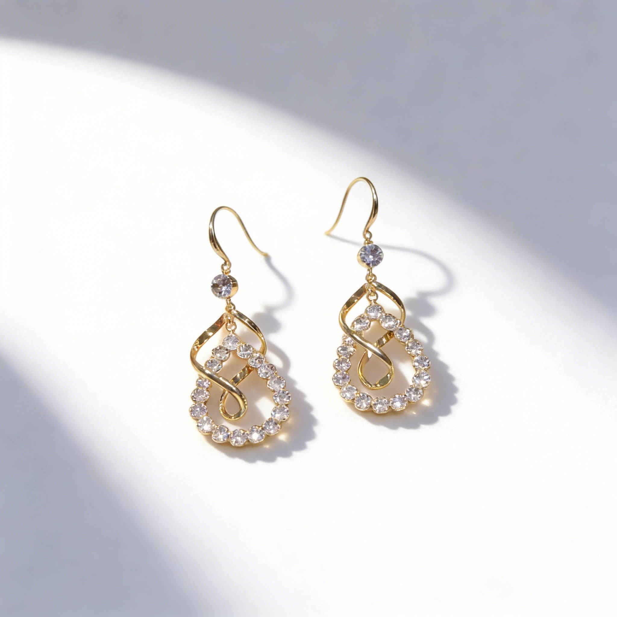 Teardrop Pendant Earrings