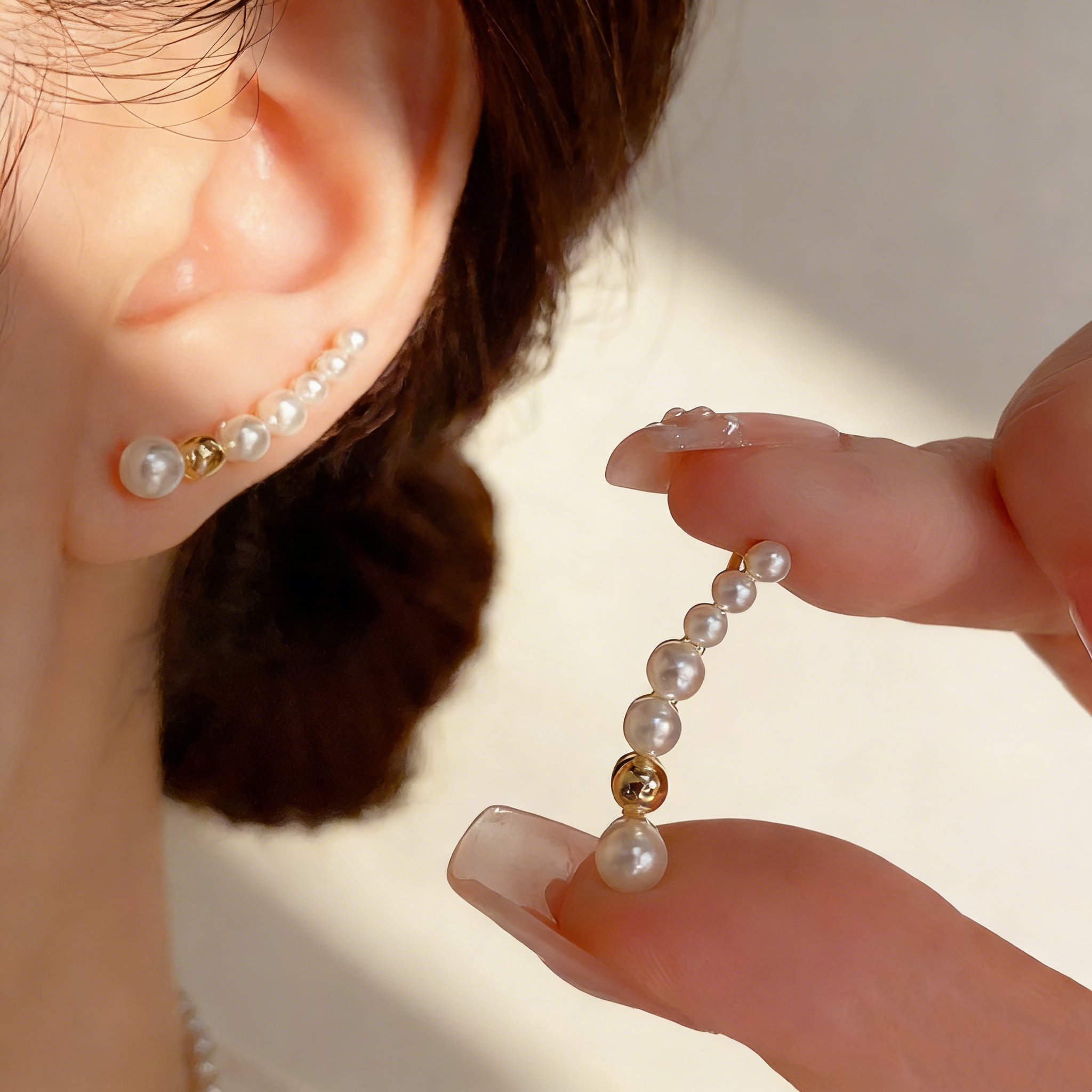 Irregular Pearl Earrings
