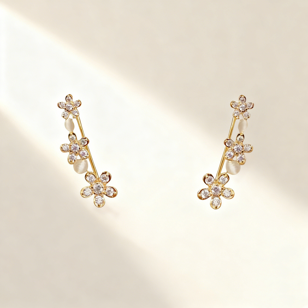 Elegant Flower-Shaped Earrings
