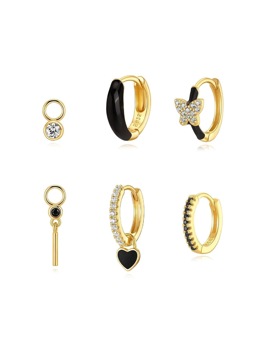 Theresia – Soft Curved Gold Earrings
