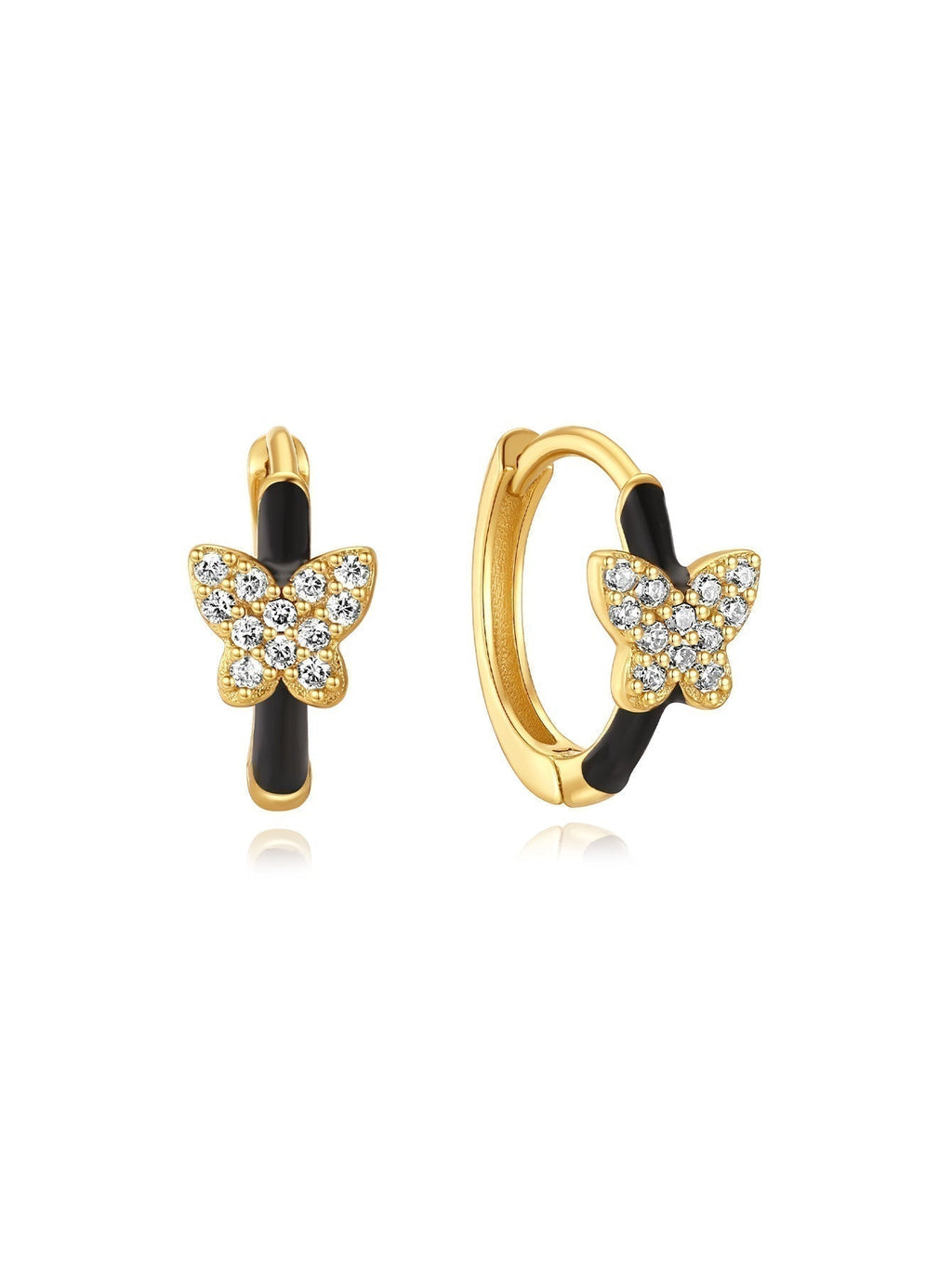 Theresia – Soft Curved Gold Earrings