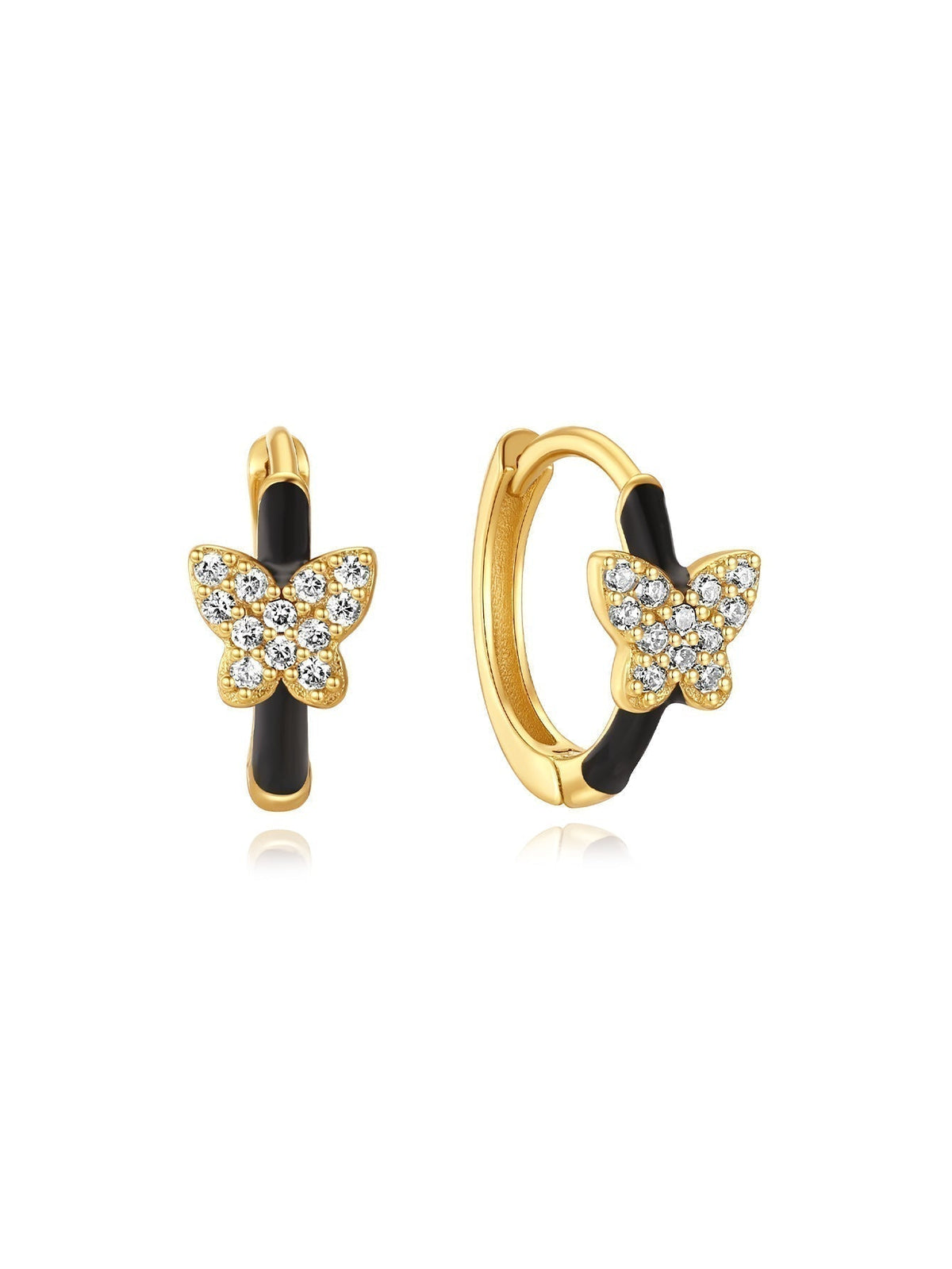 Theresia – Soft Curved Gold Earrings