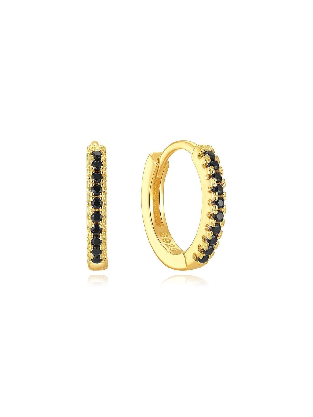 Theresia – Soft Curved Gold Earrings