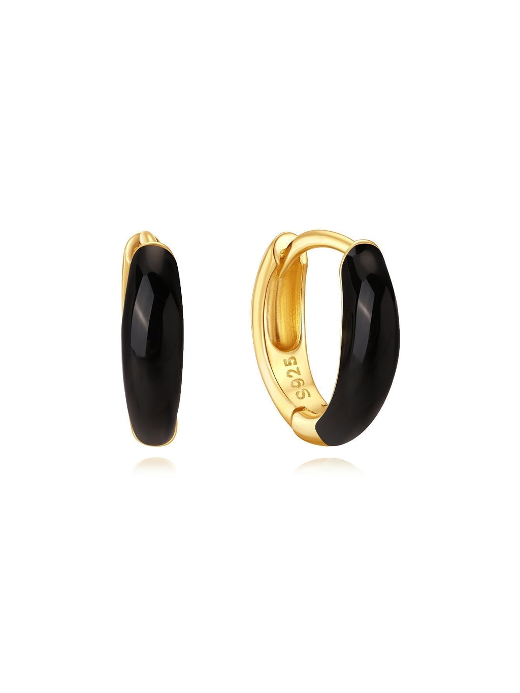 Theresia – Soft Curved Gold Earrings