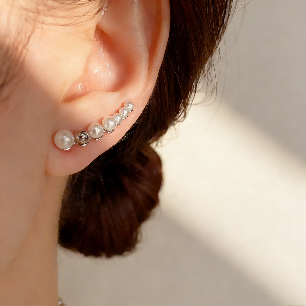 Irregular Pearl Earrings