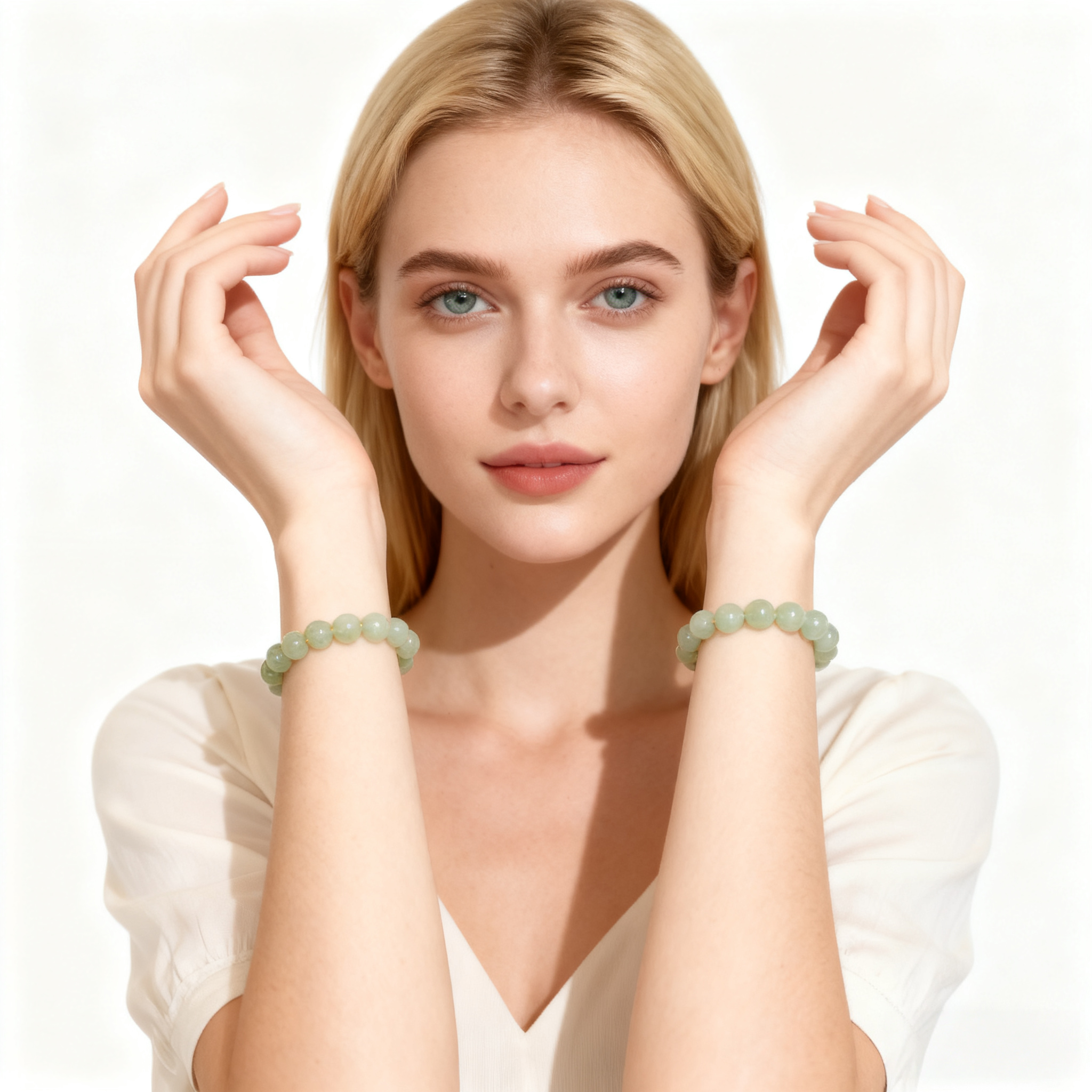 Light Ice Clear Water Hetian Jade Bracelet