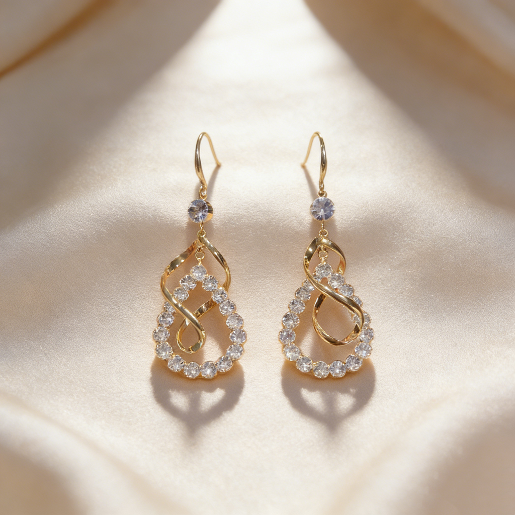Teardrop Pendant Earrings