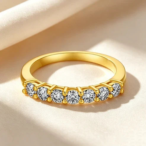 Princess Cut Moissanite Ring Set