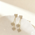 Heart Tassel Earrings