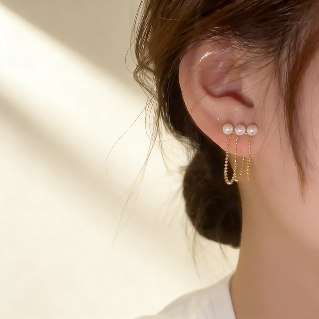 Pearl Tassel Earrings