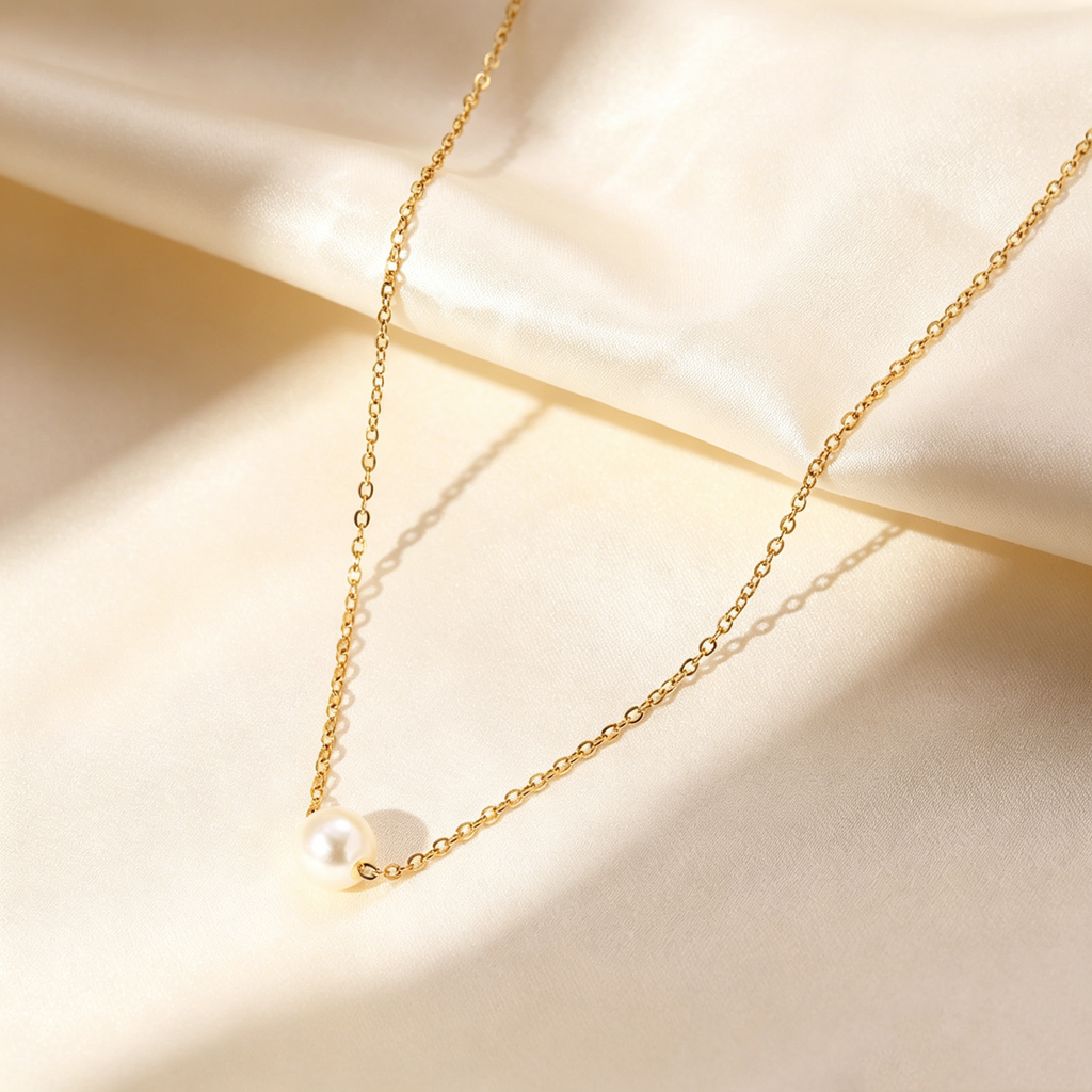 Elegant Single Pearl Necklace