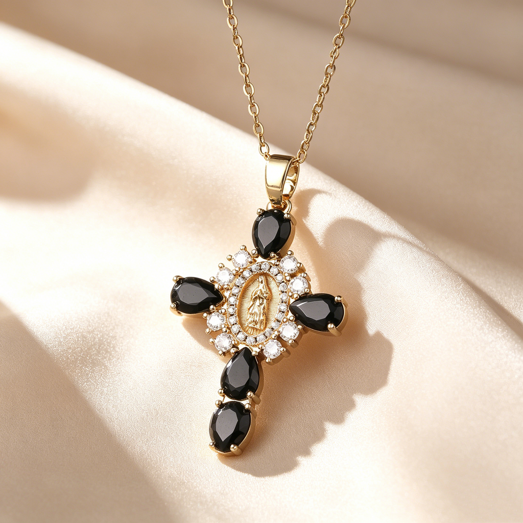 Faith Halo Cross Pendant