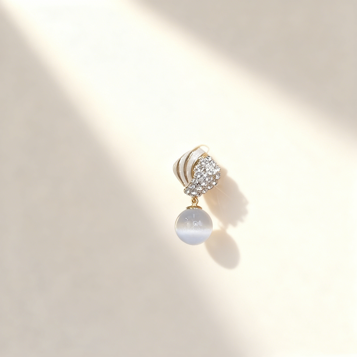 Vintage Cat's Eye Stone Earrings