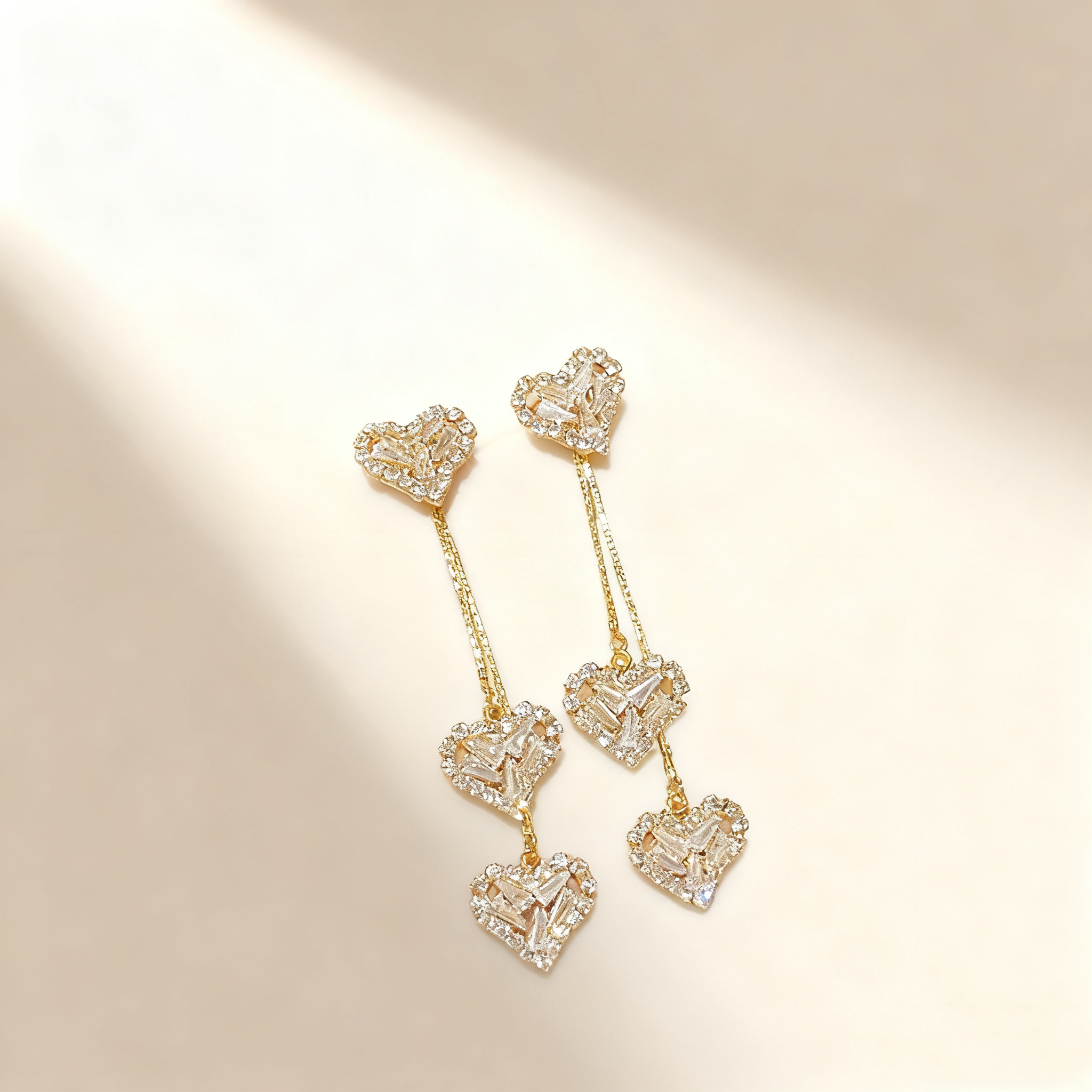 Heart Tassel Earrings