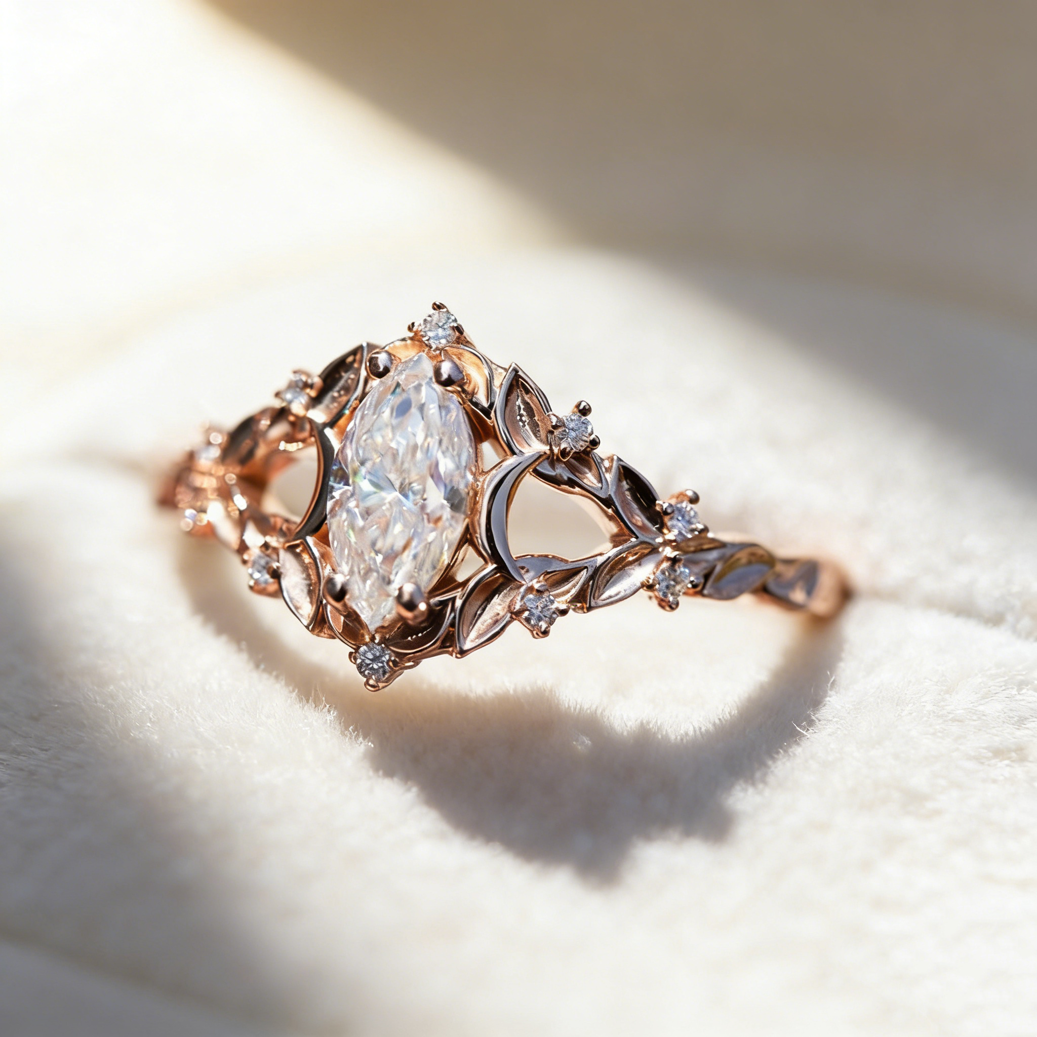 Marquise Crown Ring