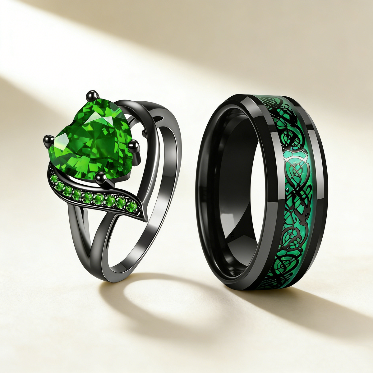 Eternal love couple rings
