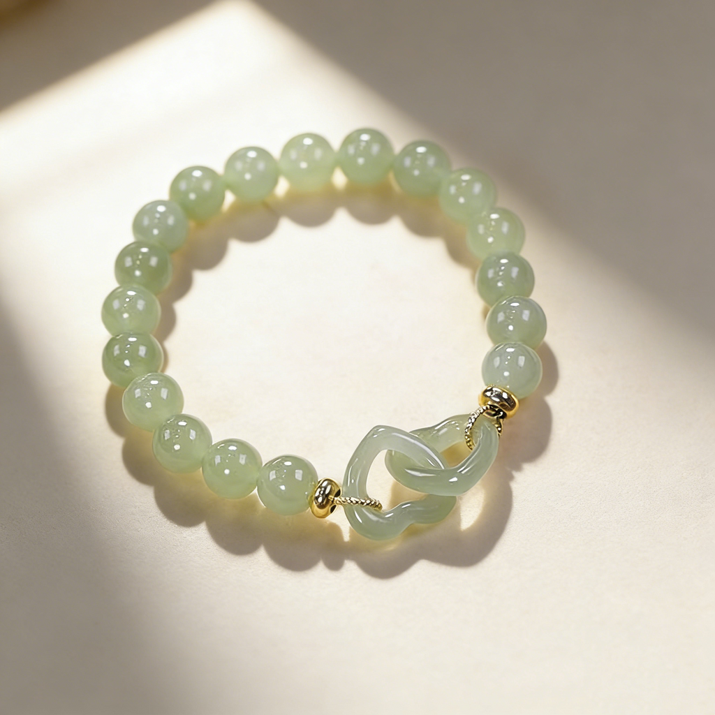 Connected Hearts Jade Bracelet