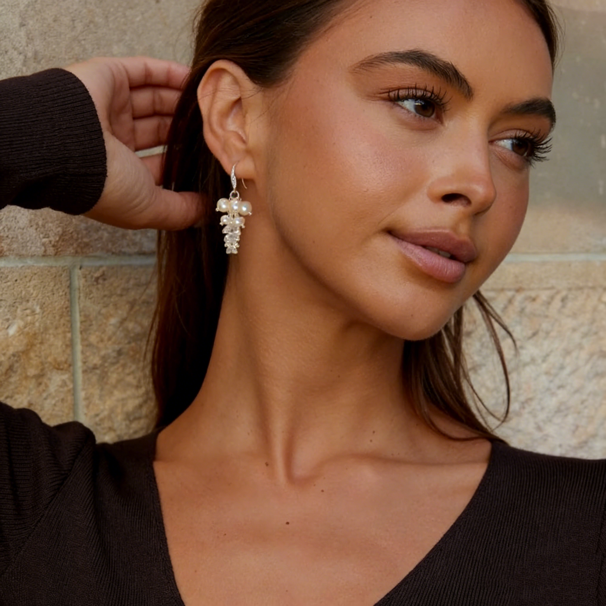 Elegant Pearl Tassel Earrings