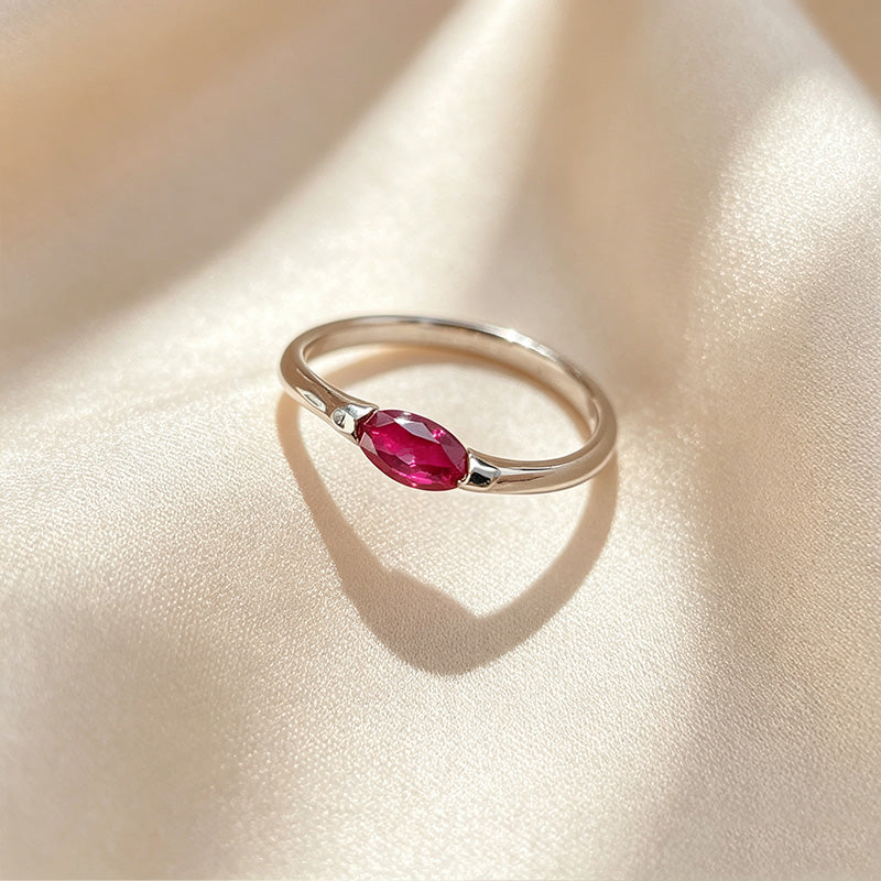 Minimal Marquise Thin Band Ring
