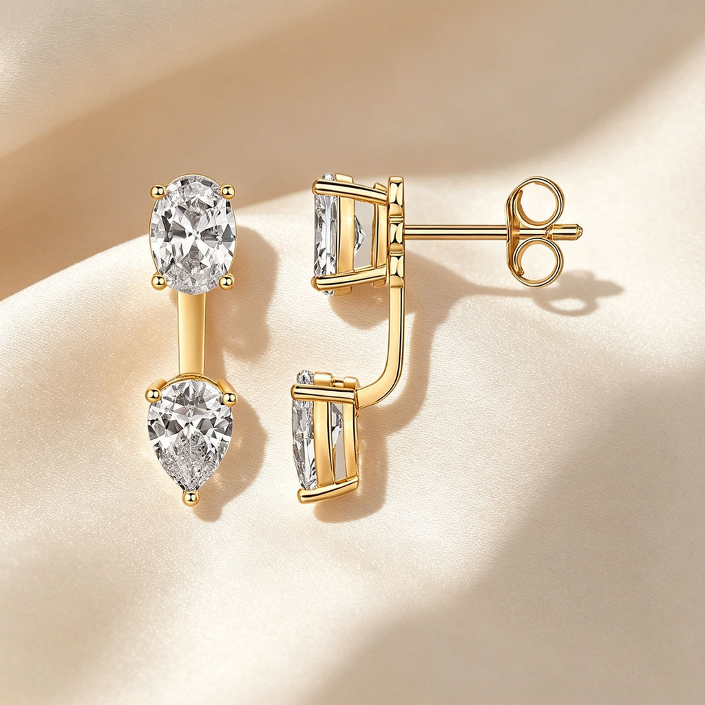 Elegant Back-hook Stud Earring Collection