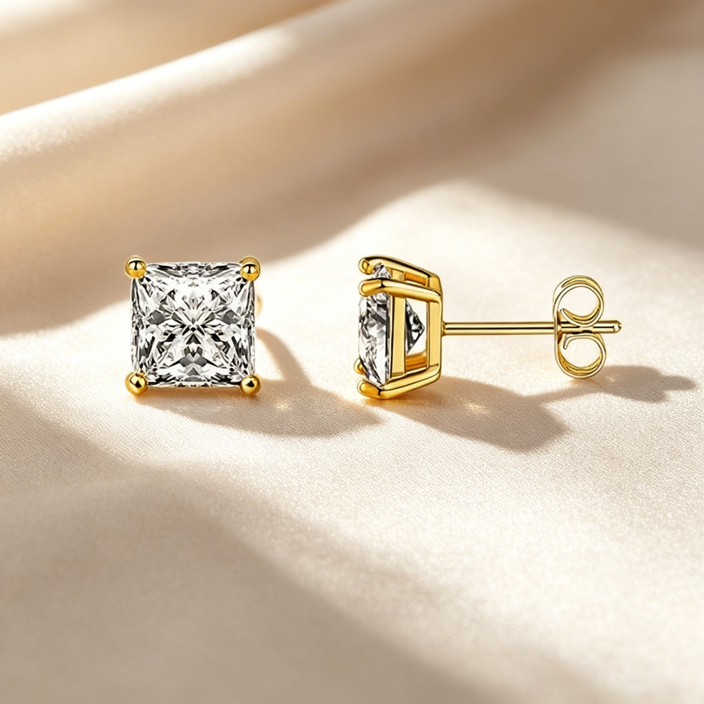 Classic Square Stud Earrings