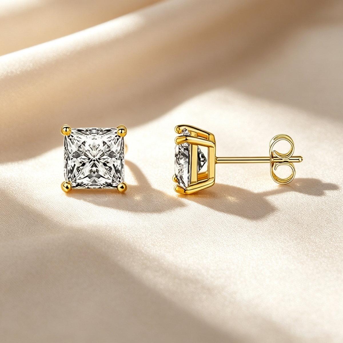 Classic Square Stud Earrings